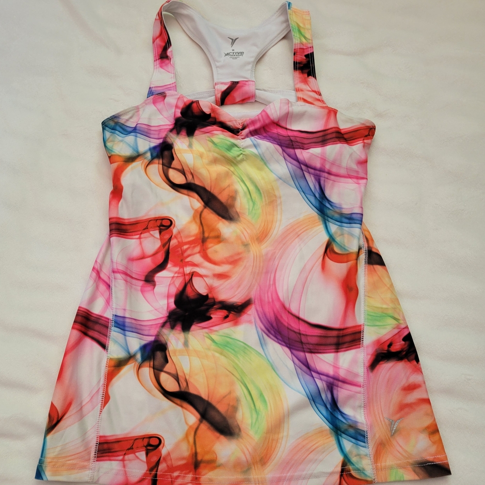Colorful Abstract Print Tank Top